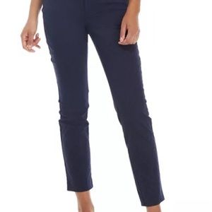 Lilly Pulitzer Midnight Navy Kelly Skinny Ankle  Pant New Size 8